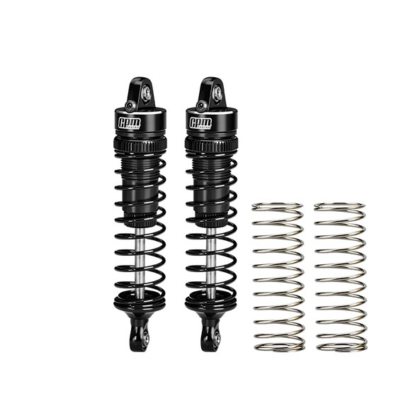 GPM Aluminum Rear Shock Absorbers 74mm Black for ARRMA 1/16 Mini Kraton 3S