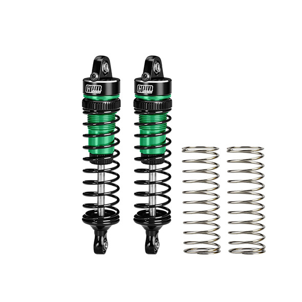 GPM Aluminum Rear Shock Absorbers 74mm Green for ARRMA 1/16 Mini Kraton 3S