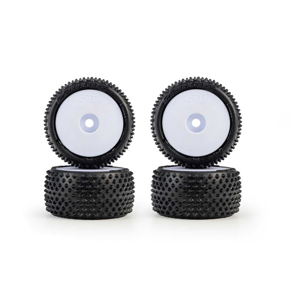 Pro-Line PRO1035613 1/28 Prism F/R Carpet Tires 7mm, Yellow White (4): Losi Micro-T