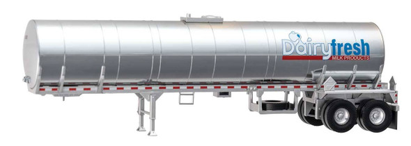 Walthers 949-12353 Food Grade Tank Trailer - Dairy Fresh Milk Products HO Scale