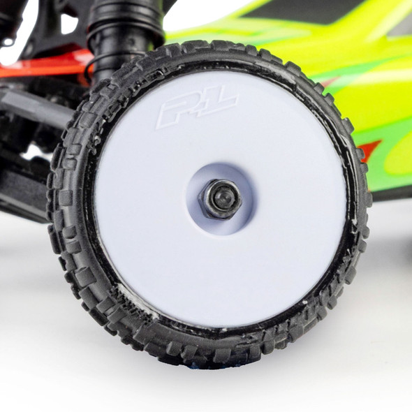 Pro-Line PRO1035513 1/24 Wedge F/R Carpet Tires, White Wheels (4): Losi Micro-B
