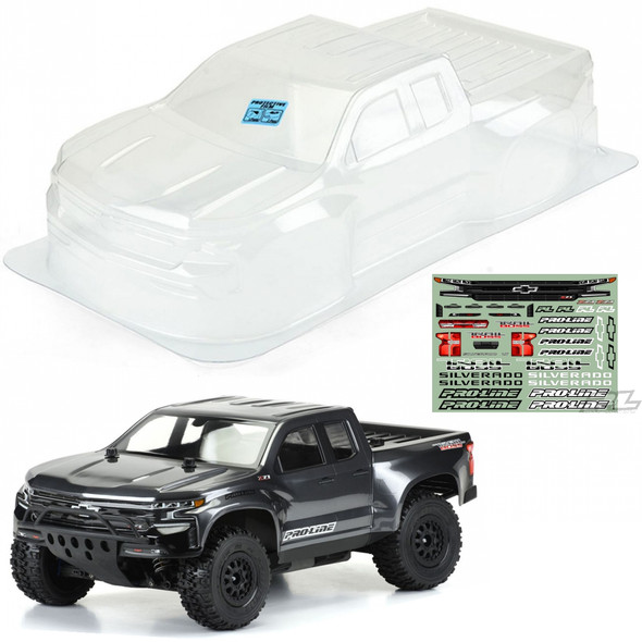 Pro-Line 2019 Chevy Silverado Z71 Trail Boss Clear Body : Slash 2WD / 4X4 /SC10