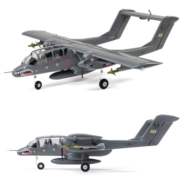 E-flite EFLU35050 Micro OV-10 Bronco 645mm BNF Basic Airplane w/ AS3X & SAFE Select