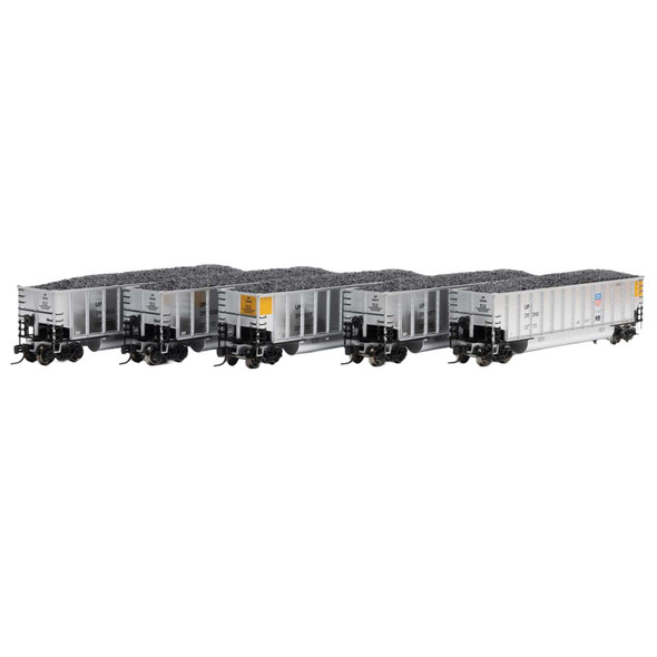 Athearn ATH25086 Bethgon Coalporter w/ Load - Union Pacific #3 (5-Pack) N Scale