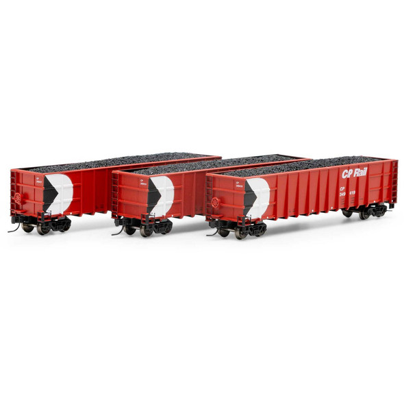 Athearn ATH3881 Thrall High-Side Gondola w/ Load - CPR #2 (3-Pack) N Scale