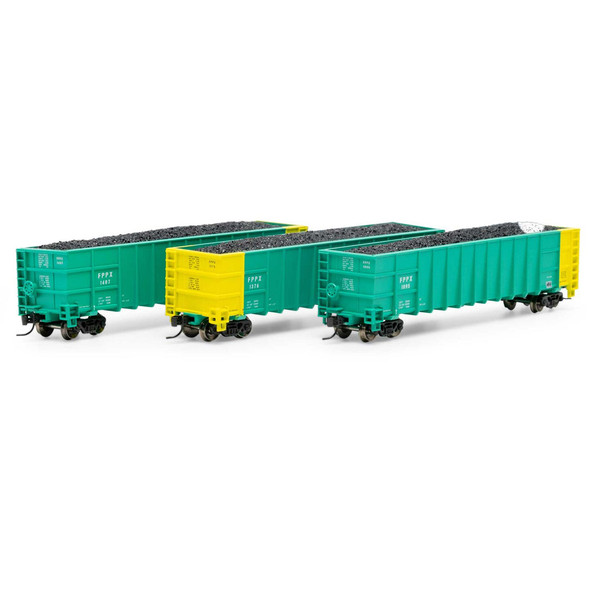 Athearn ATH3887 Thrall High-Side Gondola w/ Load - FPPX #2 (3-Pack) N Scale