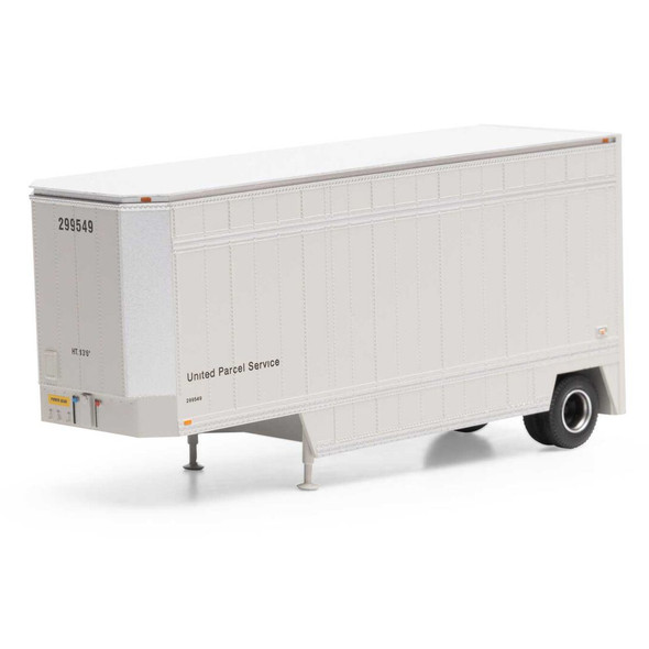 Athearn ATH90206 28' Drop Sill Parcel Trailer UPS RTR (No Shield) #299649 N Scale