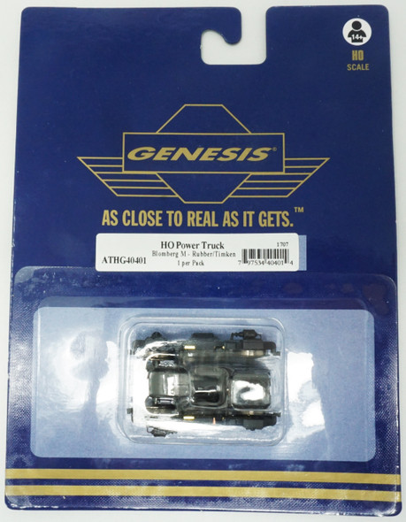 Athearn HO Blomberg M Power Truck, Rubber / Timken (1) ATHG40401