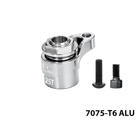GPM Aluminum 25T Servo Saver Silver for 1/16 Mini Kraton/Mojave/Granite/Typhon Grom