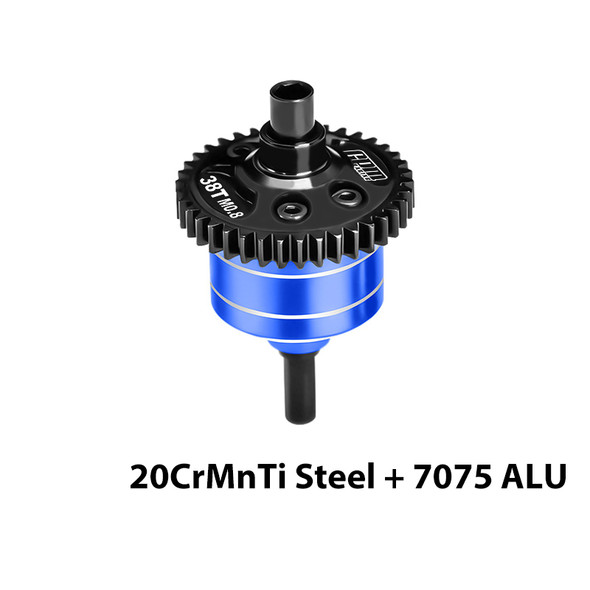 GPM Center Diff 38T 0.8 Mod & Motor Plate & Pinion Gear 15T Purple for 1/16 Mini Kraton 3S