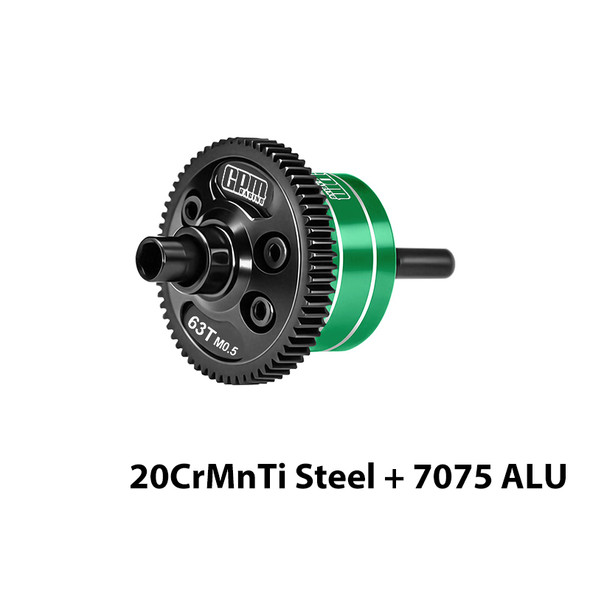 GPM Complete Center Diff 63T 0.5 Mod Green (No Diffs Oil) for 1/16 Mini Kraton 3S