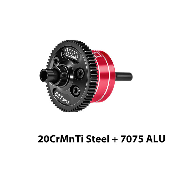 GPM Complete Center Diff 63T 0.5 Mod Red (No Diffs Oil) for 1/16 Mini Kraton 3S