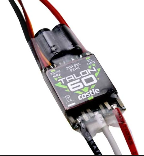 Castle Creations Talon 60 6S / 25.2V 60AMP ESC Heavy Duty w/ 20 AMP BEC