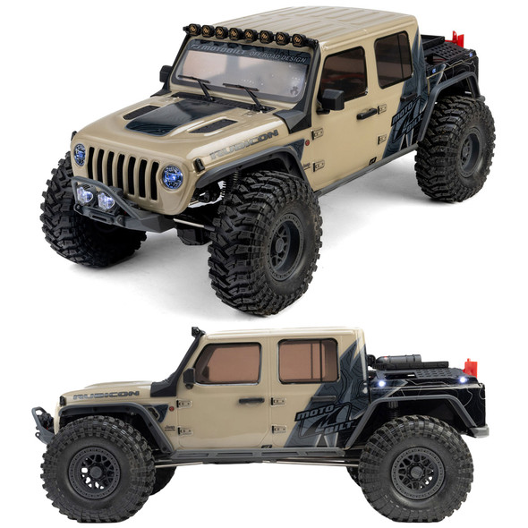 Axial AXI-2443T1 1/10 Axial SCX10 III Waypoint Jeep JT Gladiator Rock Crawler Brown