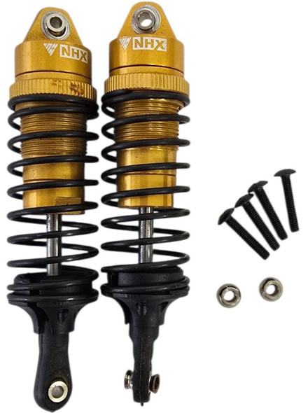 NHX RC Aluminum Adjustable Front Shocks - Gold : Traxxas Slash 4x4