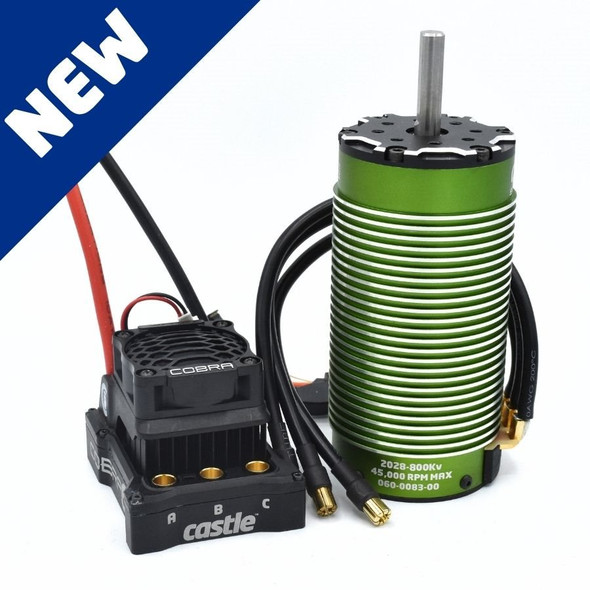 Castle Creations 1/6 Cobra 6 33.6V ESC w/ 2028-800KV Sensored Motor 010-0184-01
