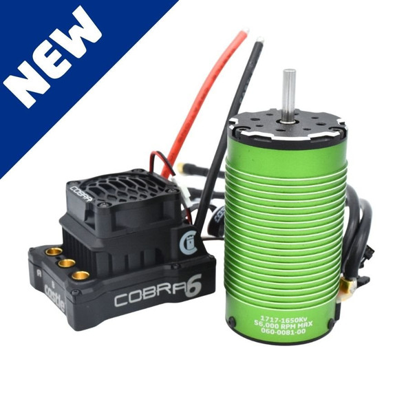 Castle Creations 1/6 Cobra 6 33.6V ESC w/ 1717-1650KV Sensored Motor  010-0184-02