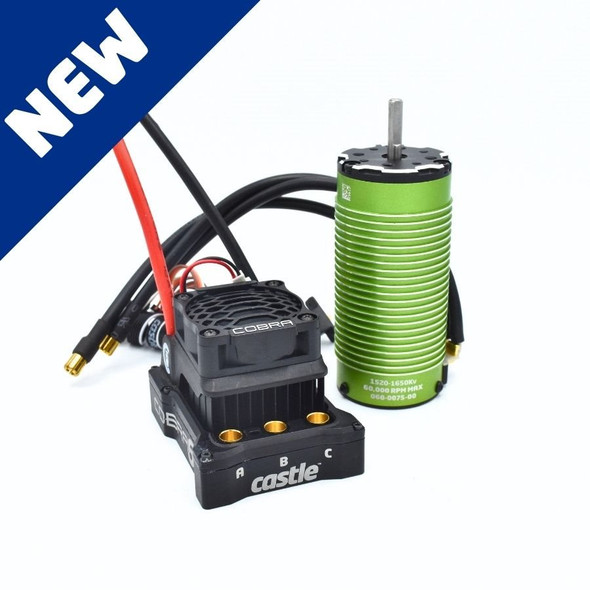 Castle Creations 1/6 Cobra 6 33.6V ESC w/ 1520-1650KV Sensored Motor 010-0184-04