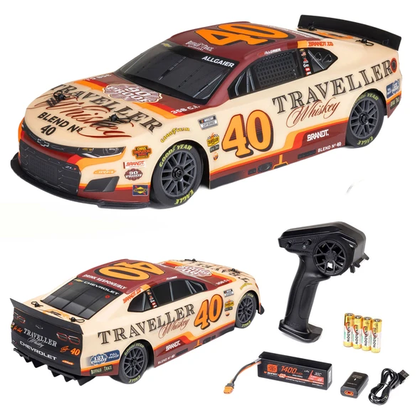 Losi LOS1122640 1/12 Losi NASCAR 2026 Justin Allgaier #40 Traveller Whiskey w/ Battery/Charger