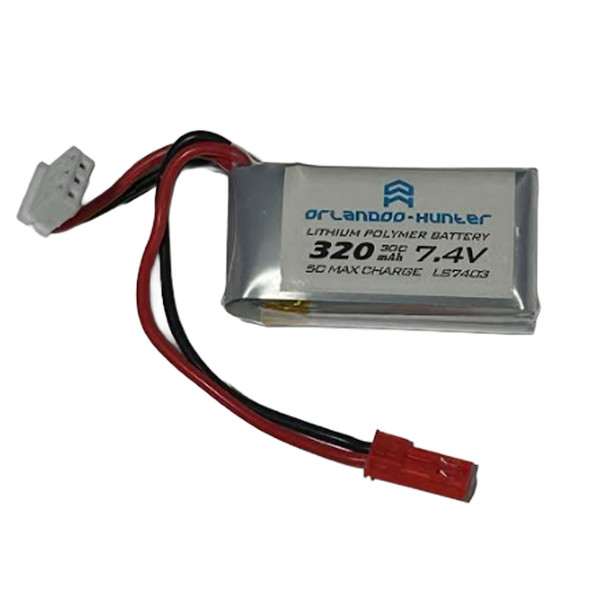 Orlandoo Hunter LS7403 Lipo 2S 7.4V 320mAh Battery w/ JST Connector for 1/32 - 1/35