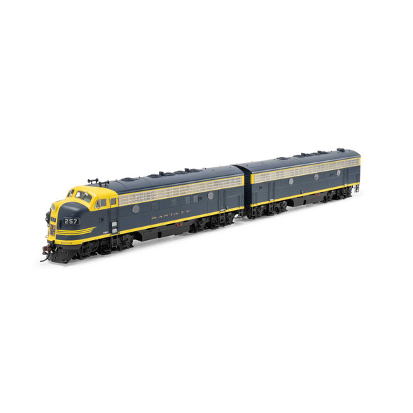 Athearn ATHG19574 F7A / F7B Locomotive Set (2Pcs) - ATSF #257L, #257A HO Scale
