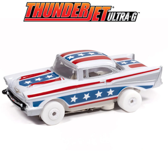 Auto World Thunderjet 1957 Chevy Bel Air iWheels HO Scale Slot Car