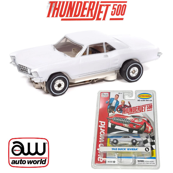 Auto World Thunderjet 1963 Buick Riviera iWheels HO Scale Slot Car