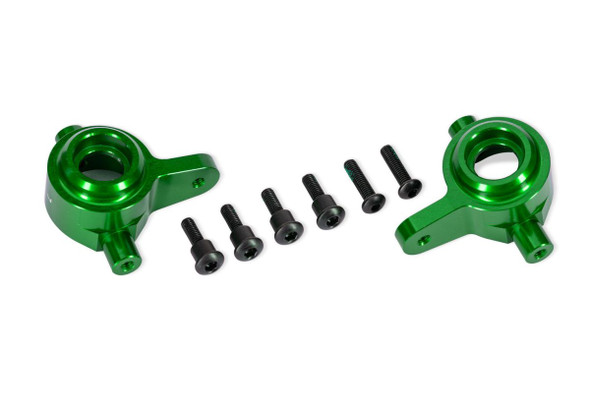 Traxxas 9064-GRN Left & Right Aluminum Steering Blocks Green for Ford Raptor 4x4