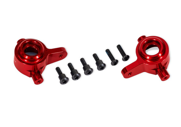 Traxxas 9064-RED Left & Right Aluminum Steering Blocks for Ford Raptor 4x4