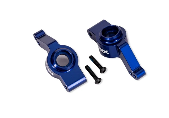 Traxxas 9065-BLUE Left & Right Aluminum Stub Axle Carriers for Ford Raptor 4x4