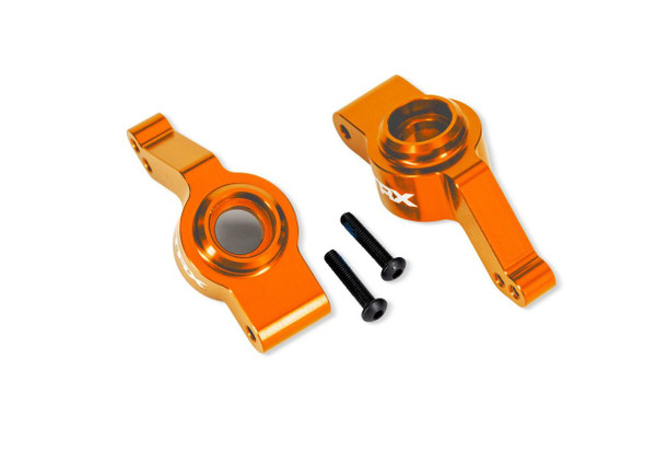 Traxxas 9065-ORNG Left & Right Aluminum Stub Axle Carriers Orange for Ford Raptor 4x4