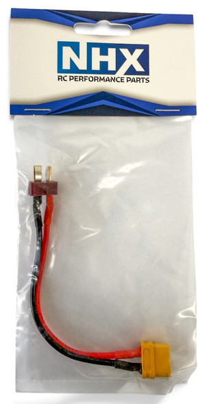 NHX RC Deans Male Charge Lead w/ Female XT60 Input