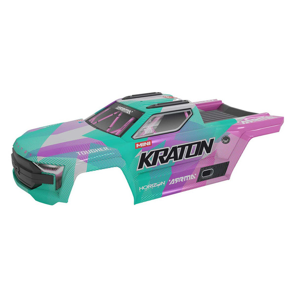 ARRMA ARA-2654 Painted Decaled & Trimmed Body Teal / Pink for ARRMA Mini Kraton