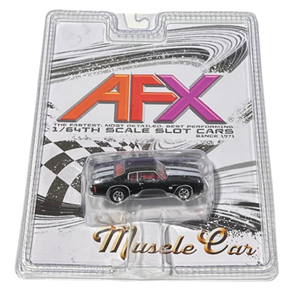 AFX 22118 1970 Chevrolet Chevelle LS6 SS 454 Mega G+ Black HO Slot Car