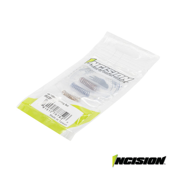 Incision IRC00550 S8I 100mm Spring Set (2ea) Red Soft , Blue Medium, Yellow Firm