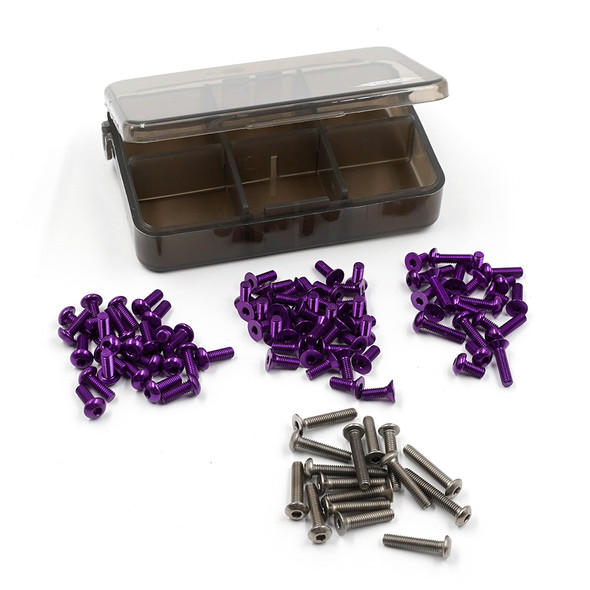Yeah Racing TSAS-0054PP Alum & Titanium Screw Assorted Set w/Box for MST RMX 4.0