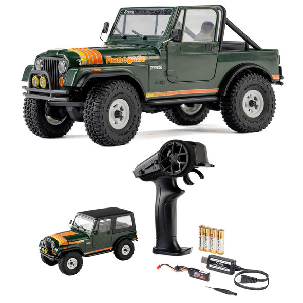 Axial 1/30 Axial SCX30 Jeep CJ-7 Green w/Battery & Charger Included AXI-3273T2