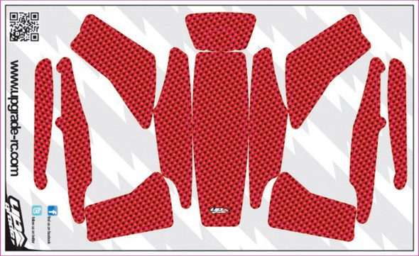 Upgrade RC Red Faux Carbon Skin / Decal / Sticker 200QX UPG7212