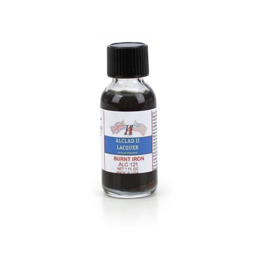 Alclad II Lacquers ALC121 Burnt Iron 1oz RC Lexan Paint Bottle