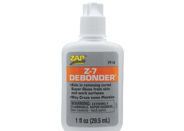 Pacer Zap Adhesives Z-7 De-Bonder 1 oz PT16