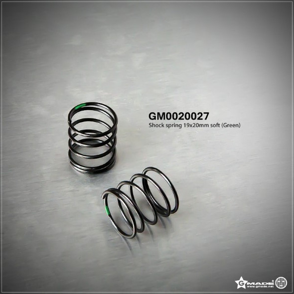 Gmade GM0020027 Shock Spring 19x20mm Soft Green (2)