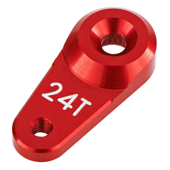 ARRMA AR340103 Servo Horn Metal 24T Aluminum Red Nero w/Hitec Servo