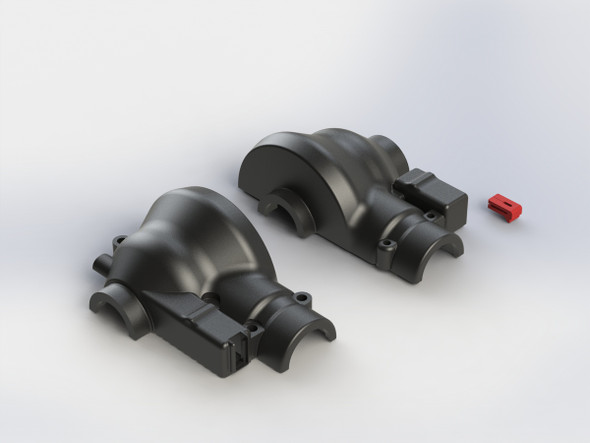 ARRMA AR310537 Differential Case Set Front/Rear Nero