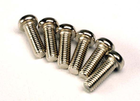 Traxxas 2562 Round Head Machine Screws 2.6x8mm TMx 2.5 (6)