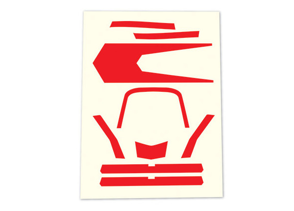 Traxxas 7980 Aton High Visibility Decals Red