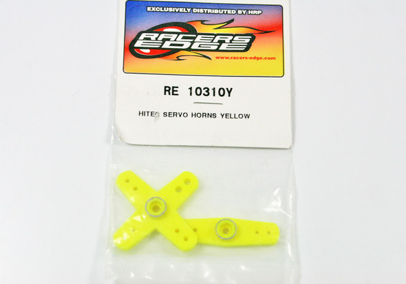 Racers Edge Plastic Servo Horn Yellow Hitec RCE10310Y