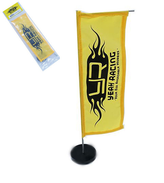 Yeah Racing YA-0474 Flag w/ Aluminum Stand