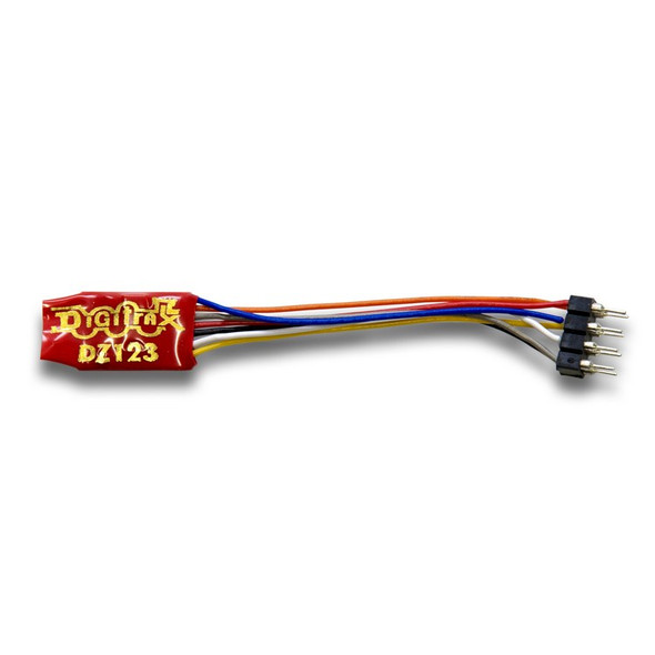 Digitrax DZ123PS 1 Amp Economy Mobile Decoder DCC Medium Plug on Short Harness