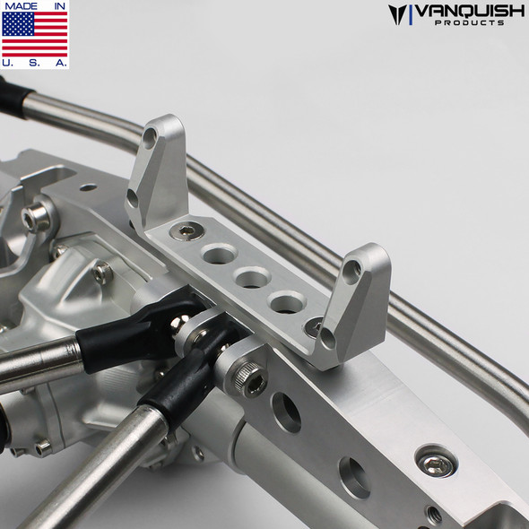 Vanquish VPS07971 AR60 Axle Servo Mount Clear Anodized