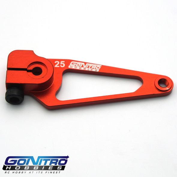 Go Nitro Hobbies 25T Aluminum A Spec Servo Arm Red Futaba / Savox